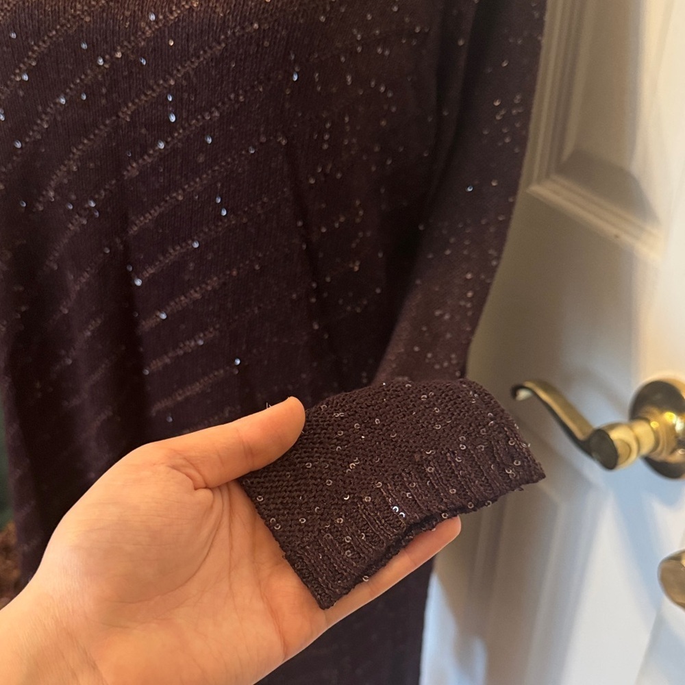 Apt. 9 Women's Long Sleeve Top - Dark Brown - Picture 15 of 15